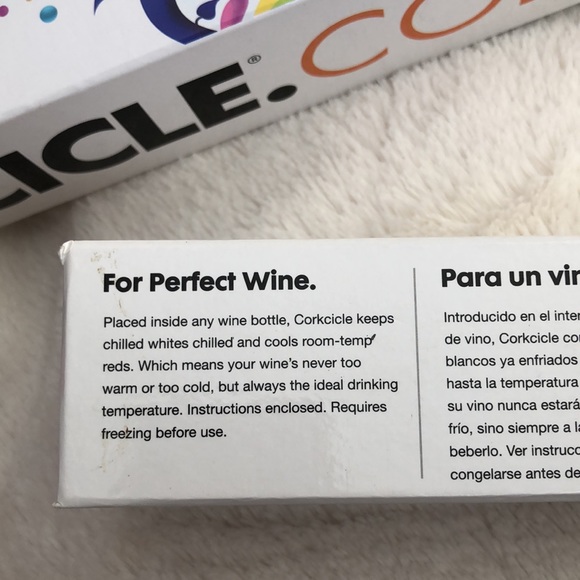 NWOT Corkcicle Color wine cork - Picture 3 of 3
